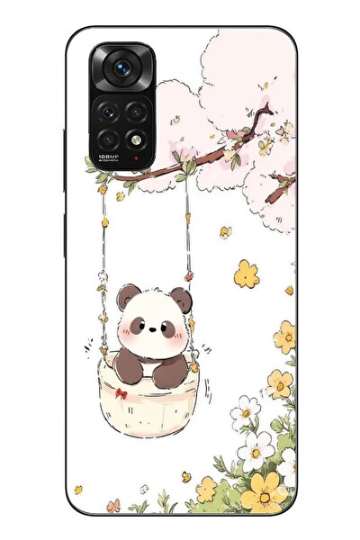 Le Balvo Redmi Note 11 - 11s Uyumlu Sallanan Panda Baskılı Silikon Kılıf