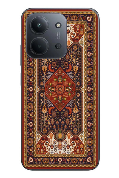 Le Balvo Redmi 15C Uyumlu Anadolu Motif Halısı Baskılı Silikon Kılıf