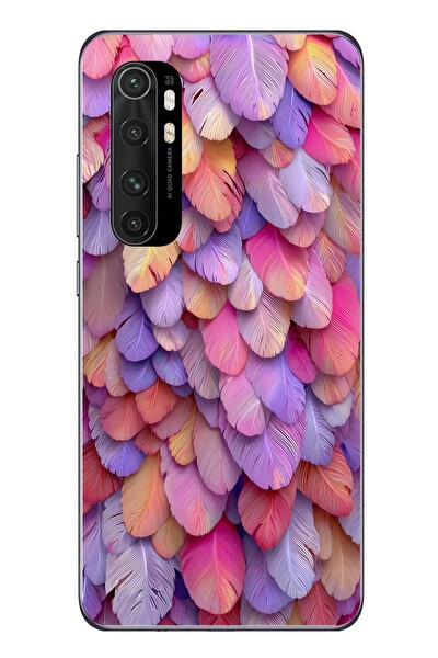 Le Balvo Xiaomi Mi 10 Lite Uyumlu Tüylü Kalpler Baskılı Silikon Kılıf
