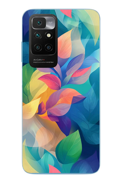 Le Balvo Redmi 10 2022 Uyumlu Yumuşak Dalgalı Baskılı Silikon Kılıf