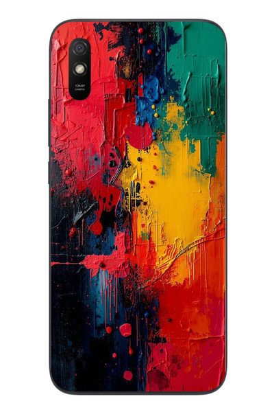 Le Balvo Redmi 9A Uyumlu Renklerin Dansı Baskılı Silikon Kılıf