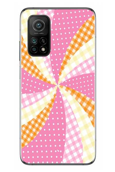 Le Balvo Xiaomi Mi 10 T Uyumlu İz Düşümleri Baskılı Silikon Kılıf