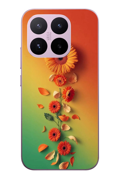 Le Balvo Xiaomi 17T Uyumlu Ayçiçeği Bükleleri Baskılı Silikon Kılıf