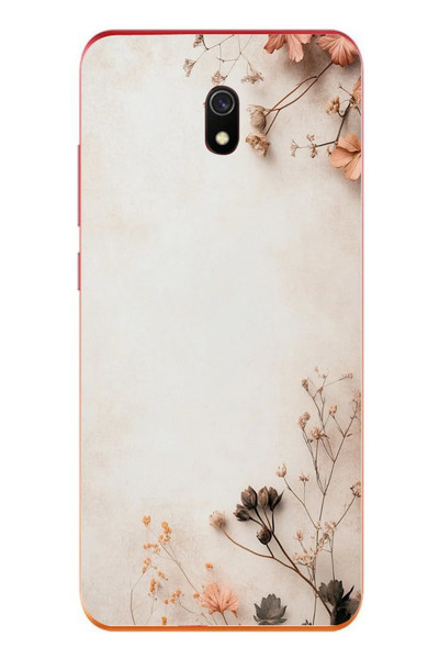 Le Balvo Redmi 8A Uyumlu Kuru Dallar Baskılı Silikon Kılıf