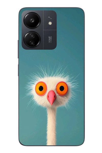 Le Balvo Redmi 13C Uyumlu Şaşkın Hayvan Baskılı Silikon Kılıf