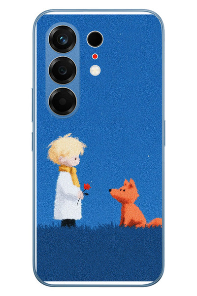 Le Balvo Tecno Camon 50 Ultra Uyumlu Sarışın Çocuk ve Köpek Baskılı Silikon Kılıf