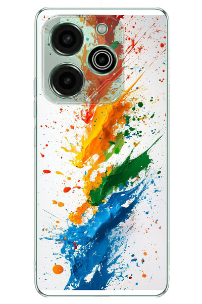 Le Balvo Tecno Pova 6 - Pova 6 Pro Uyumlu Renk Skalası Baskılı Silikon Kılıf