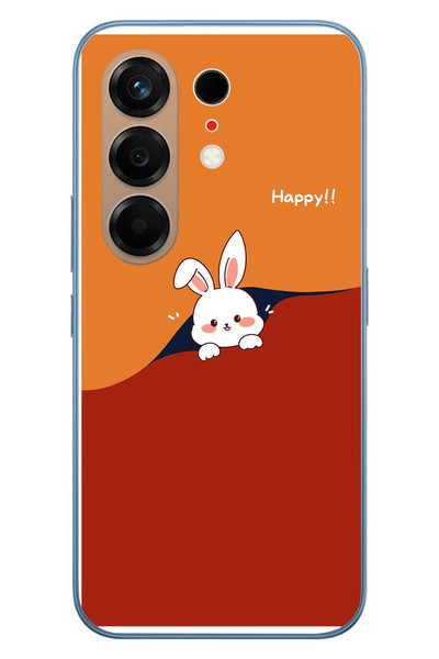 Le Balvo Tecno Camon 50 Ultra Uyumlu Mutlu Tavşan Baskılı Silikon Kılıf