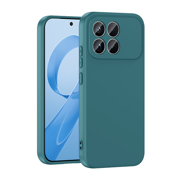 Başkenttekno Xiaomi Poco F8 Pro Uyumlu Kılıf Kamera Korumalı Mara Lansman Kapak Koyu Yeşil