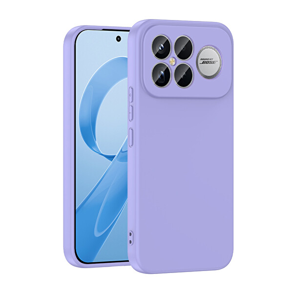 Başkenttekno Xiaomi Poco F8 Ultra Uyumlu Kılıf Kamera Korumali Mara Lansman Kapak Lila