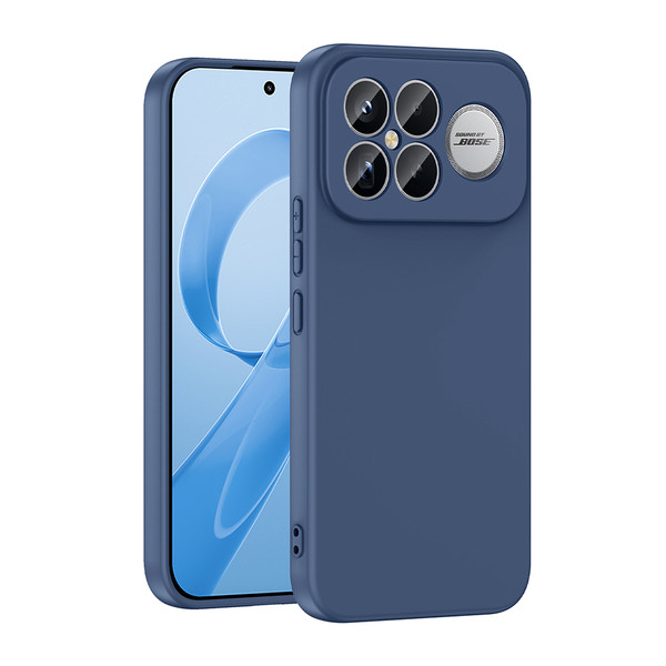 Başkenttekno Xiaomi Poco F8 Ultra Uyumlu Kılıf Kamera Korumali Mara Lansman Kapak Lacivert