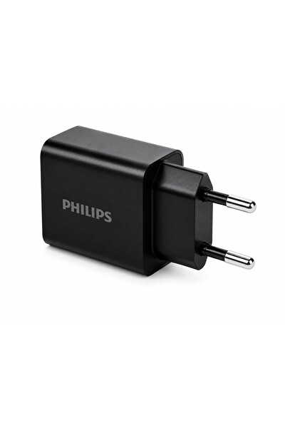 Philips DLP4325AB/12 1xUSB C 20W-1xUSB A 18W Siyah Şarj Adaptörü
