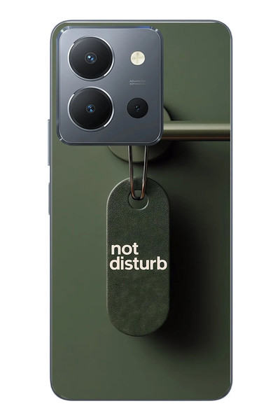 Le Balvo Vivo Y36 Uyumlu Not Disturb Baskılı Silikon Kılıf