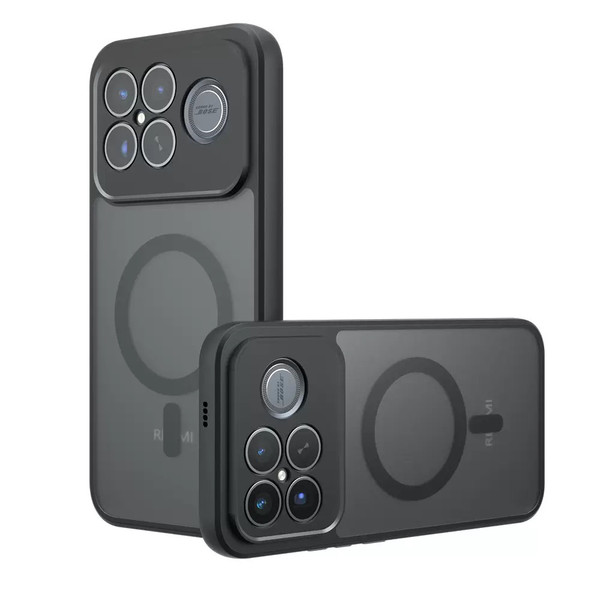 Başkenttekno Xiaomi Poco F8 Ultra Uyumlu MagSafe Özellikli Kamera Korumalı Mat Lunex Silikon Kılıf Siyah