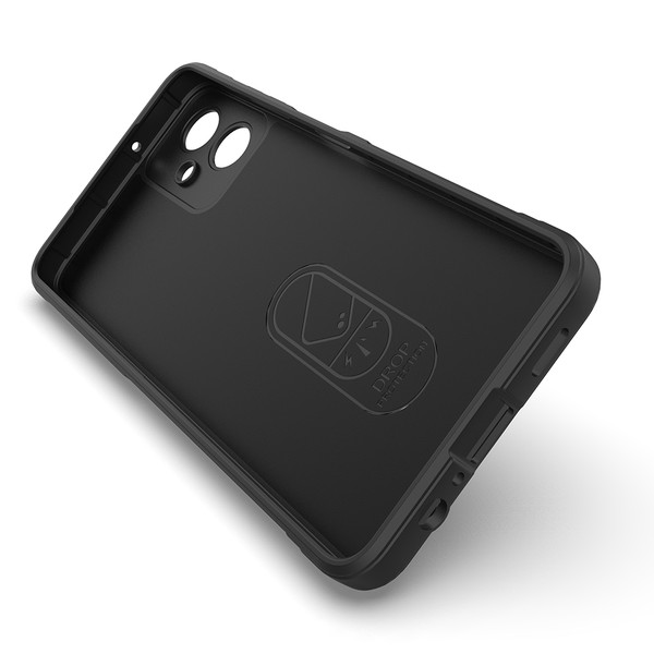 Başkenttekno Samsung Galaxy A07 Kılıf Esnek TPU Oyuklu Arka Yüzey Tasarımlı Etnik Silikon Kapak Siyah