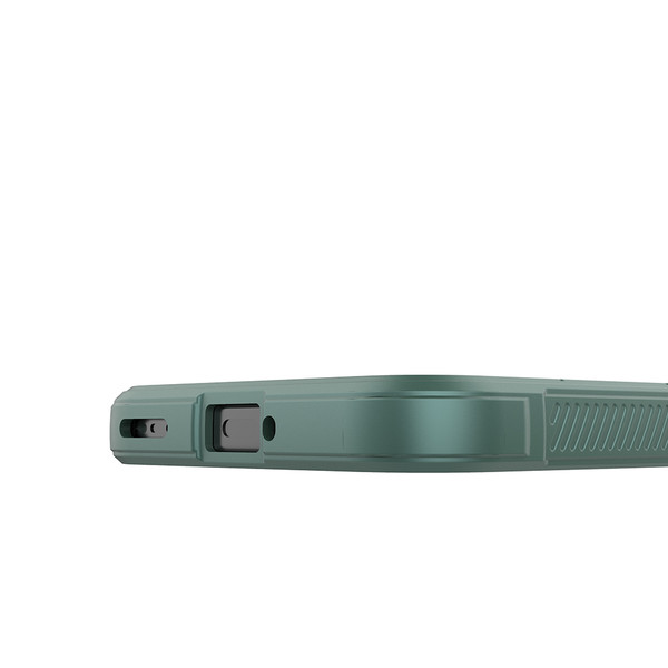 Başkenttekno Oppo A6 Pro Kılıf Esnek TPU Oyuklu Arka Yüzey Tasarımlı Etnik Silikon Kapak Koyu Yeşil