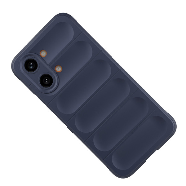 Başkenttekno Xiaomi Poco X8 Pro Max Kılıf Esnek TPU Oyuklu Arka Yüzey Tasarımlı Etnik Silikon Kapak Lacivert