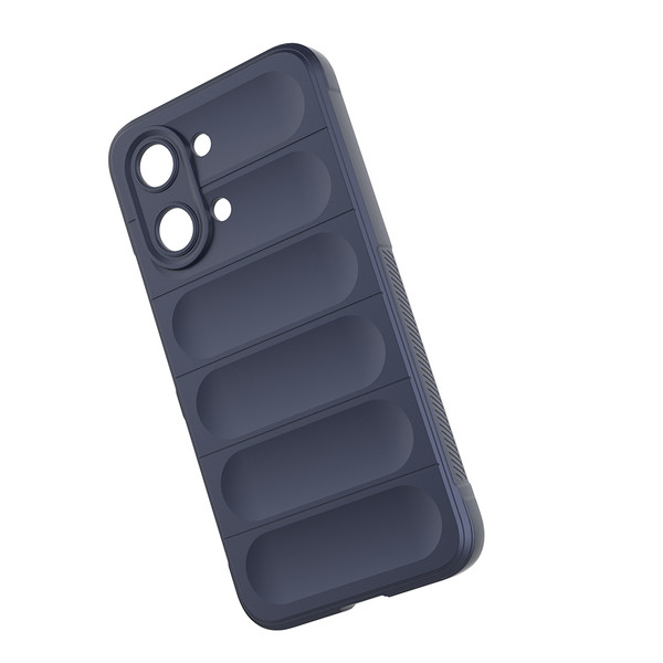 Başkenttekno Xiaomi Poco X8 Pro Max Kılıf Esnek TPU Oyuklu Arka Yüzey Tasarımlı Etnik Silikon Kapak Lacivert