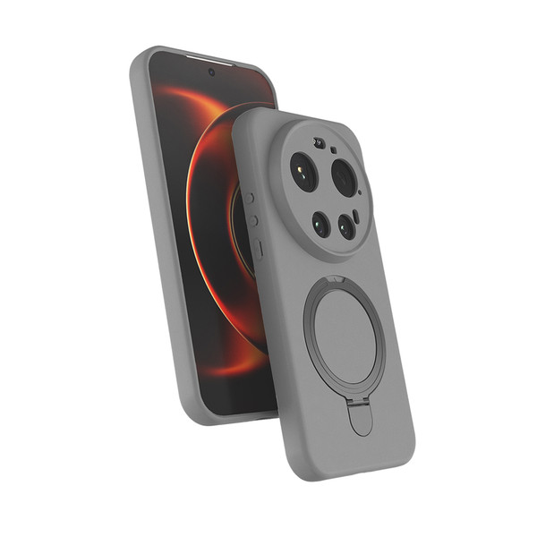 Başkenttekno Xiaomi 17 Ultra Uyumlu Magsafe Şarj Özellikli Standlı Halka Yüzüklü Samara Kılıf Kapak