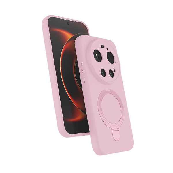 Başkenttekno Xiaomi 17 Ultra Uyumlu Magsafe Şarj Özellikli Standlı Halka Yüzüklü Samara Kılıf Kapak