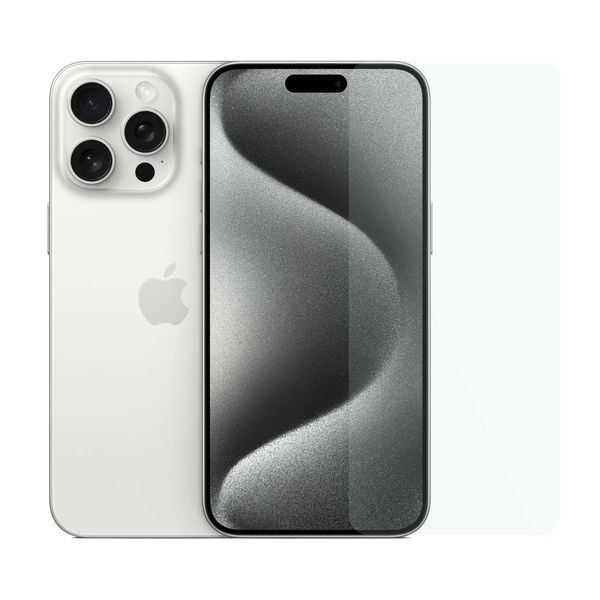 Safeus iPhone 15 Pro Max Dust Proff Çerçevesiz Ekran Koruyucu Cam