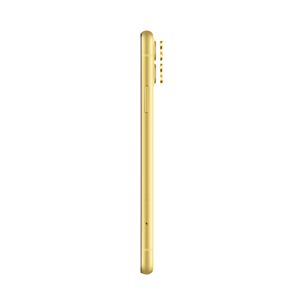 Safeus iPhone 11 ile Uyumlu Safir Temperli Kamera Lens Koruyucu Sarı