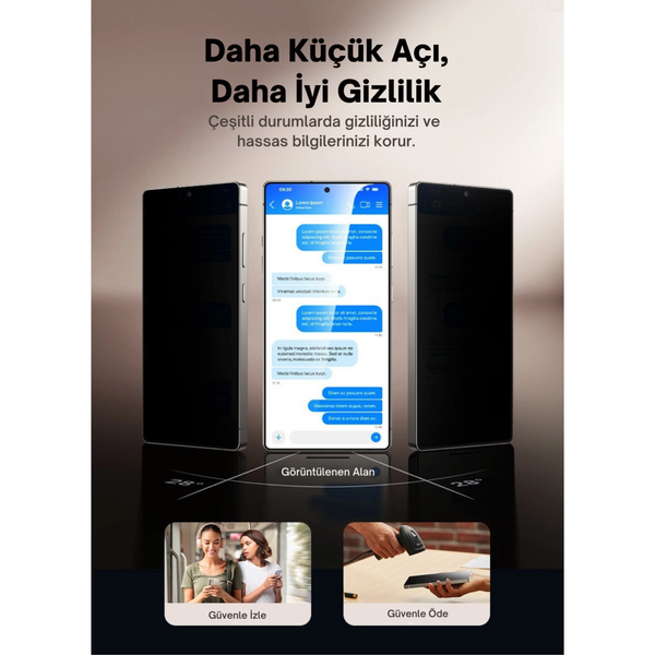 Safeus Samsung Galaxy S24 Ultra Tam Kaplayan Antidust Hayalet Ekran Koruyucu Cam