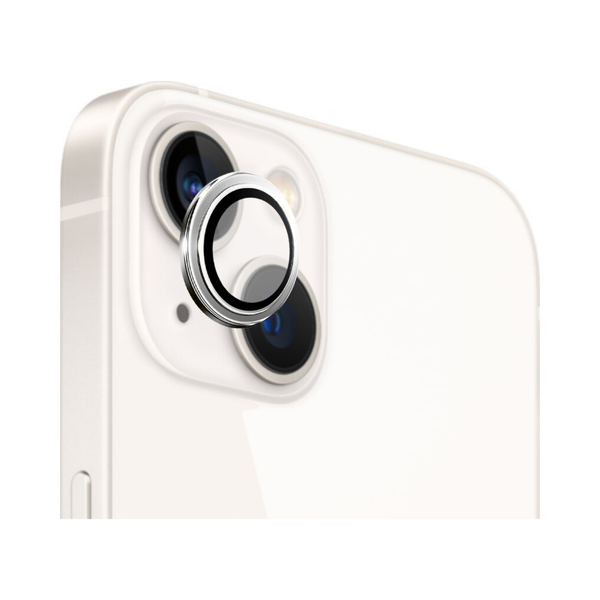 Safeus iPhone 13 ile Uyumlu Safir Temperli Kamera Lens Koruyucu Yıldız Işığı Beyaz