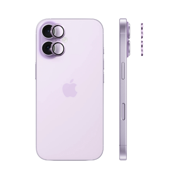 Safeus iPhone 17 ile Uyumlu Safir Temperli Kamera Lens Koruyucu Lavanta Lavanta