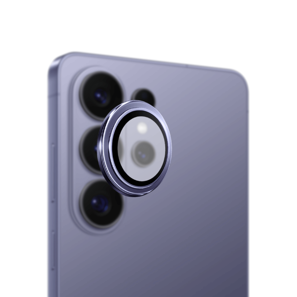 Safeus Samsung S26 Ultra ile Uyumlu Safir Temperli Kamera Lens Koruyucu Kobalt Mor