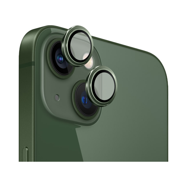 Safeus iPhone 13 ile Uyumlu Safir Temperli Kamera Lens Koruyucu Yeşil