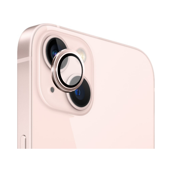 Safeus iPhone 13 ile Uyumlu Safir Temperli Kamera Lens Koruyucu Pembe Pembe
