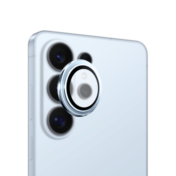 Safeus Samsung S26 Ultra ile Uyumlu Safir Temperli Kamera Lens Koruyucu Gök Mavisi