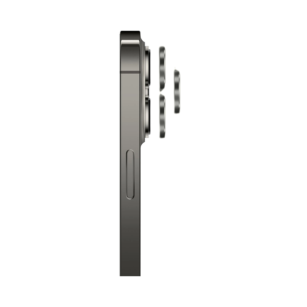 Safeus iPhone 13 Pro Max - 13 Pro ile Uyumlu Safir Temperli Kamera Lens Koruyucu Siyah