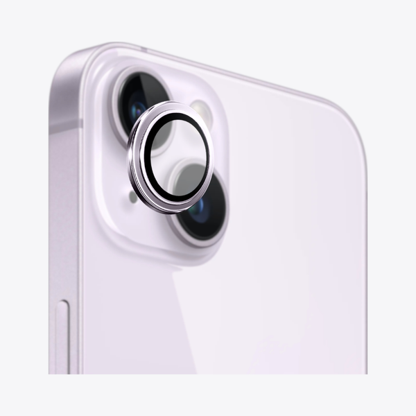 Safeus iPhone 14 - 14 Plus ile Uyumlu Safir Temperli Kamera Lens Koruyucu Mor