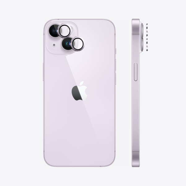 Safeus iPhone 14 - 14 Plus ile Uyumlu Safir Temperli Kamera Lens Koruyucu Mor