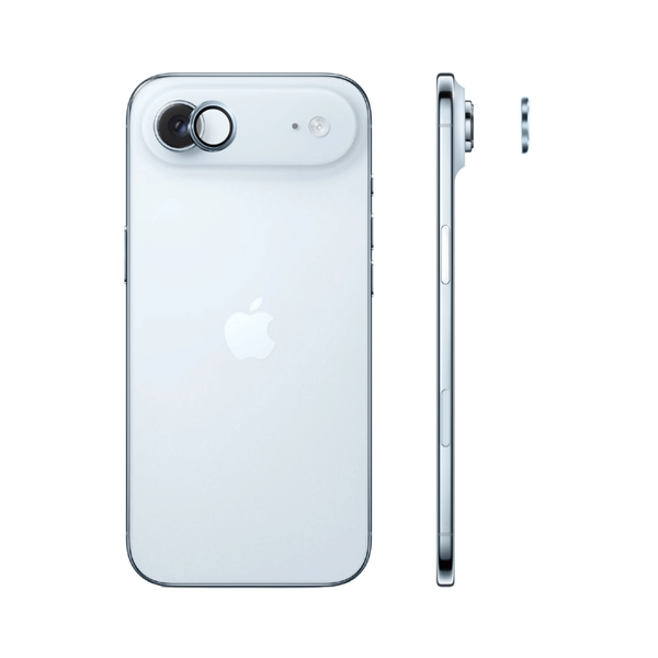 Safeus iPhone 17 Air ile Uyumlu Safir Temperli Kamera Lens Koruyucu Gök Mavisi
