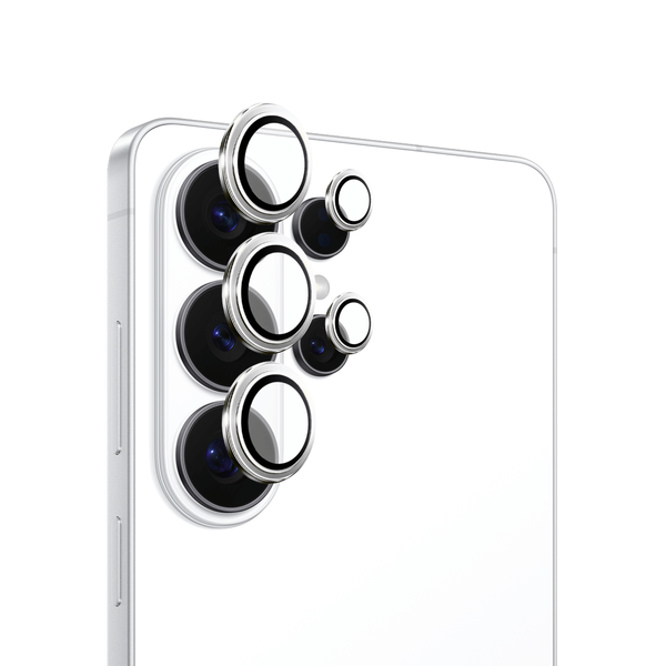 Safeus Samsung S26 Ultra ile Uyumlu Safir Temperli Kamera Lens Koruyucu Beyaz