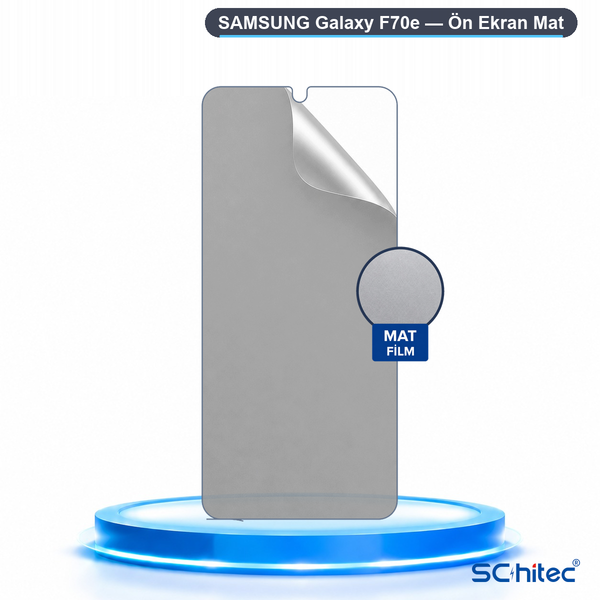 ScHitec Samsung Galaxy F70E Uyumlu Ön Yüzey Mat Hidrojel Ekran Koruyucu
