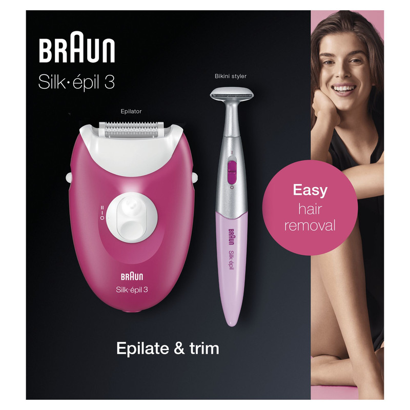 Braun Silk Epil 3 3420 + Bikini Trimmer Epilatör