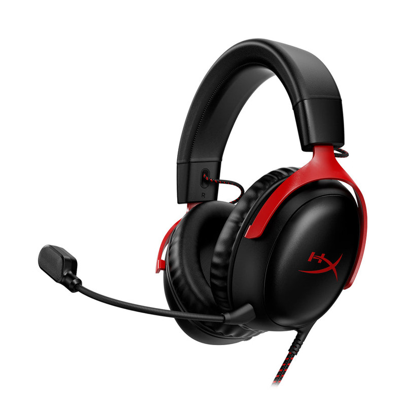 Hyperx Cloud III Kırmızı Gaming Headset 727a9aa Mikrofonlu Kablolu Oyuncu Kulaklığı