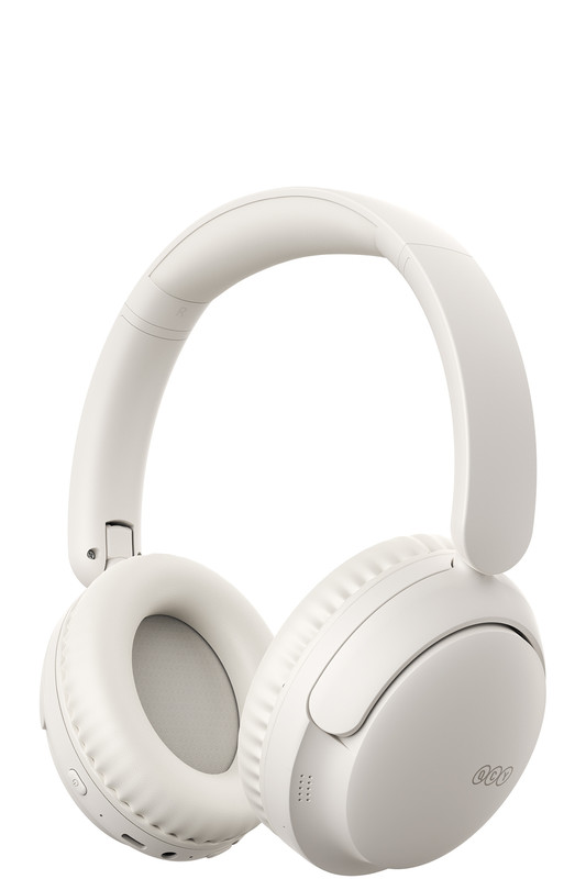 Qcy H2s Lite 6.0 ENC Net Çağrı - Çift Cihaz 40 MM Dinamik Sürücü Beyaz Bluetooth Kulaklık