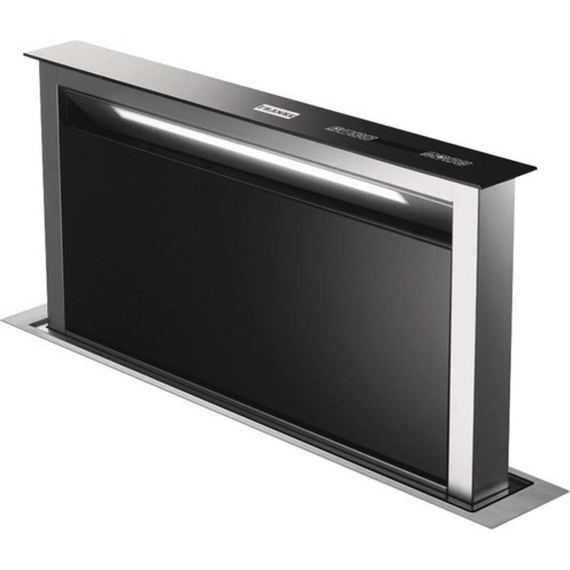 Franke FDW 908 IB XS 110.0365.588 B.Glass Downdraft Siyah Ankastre Davlumbaz