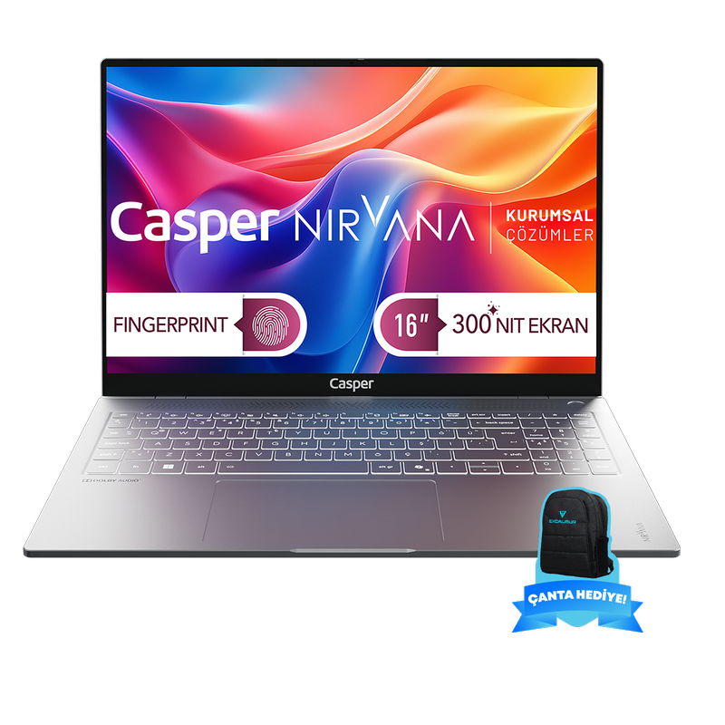 Casper Nirvana S200 300NIT i5-13420H 8 GB DDR5 RAM 500 GB SSD Freedos Excalibur Çanta Hediye S200.1342-8V00X-G-F-CANEX16