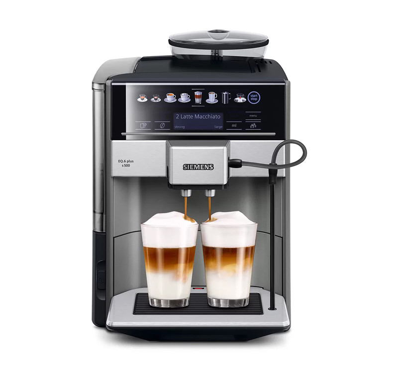 Siemens TE655203RW Bağımsız Espresso Makinesi, 1,7 lt; 2 fincan; siyah, gri, gümüş (ekran dili Almanca değildir) Kahve Makinesi