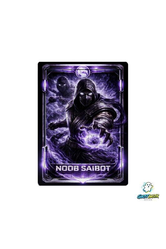 Ghostbastır Design Mortal Kombat Noob Saibot 99 Parça Ayaklı Puzzle - Dekoratif Çocuk Yapbozu 0228