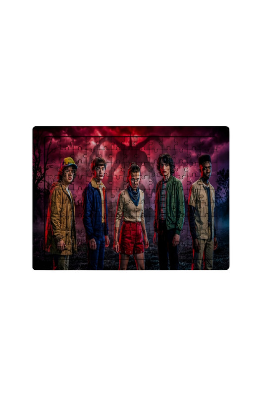 Ghostbastır Design Stranger Things 99 Parça Ayaklı Puzzle - Dekoratif Çocuk Yapbozu 0118