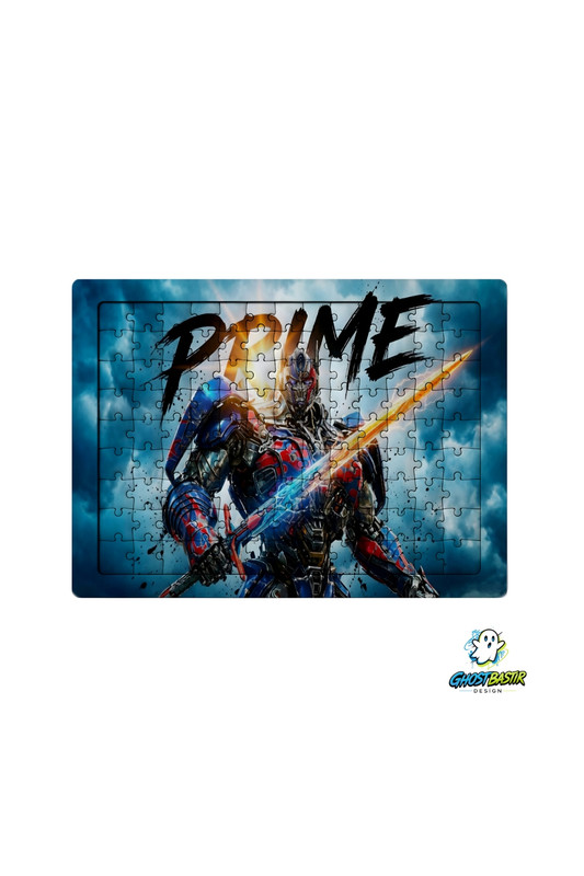 Ghostbastır Design Transformers Optimus Prime 99 Parça Ayaklı Puzzle - Dekoratif Çocuk Yapbozu 0211