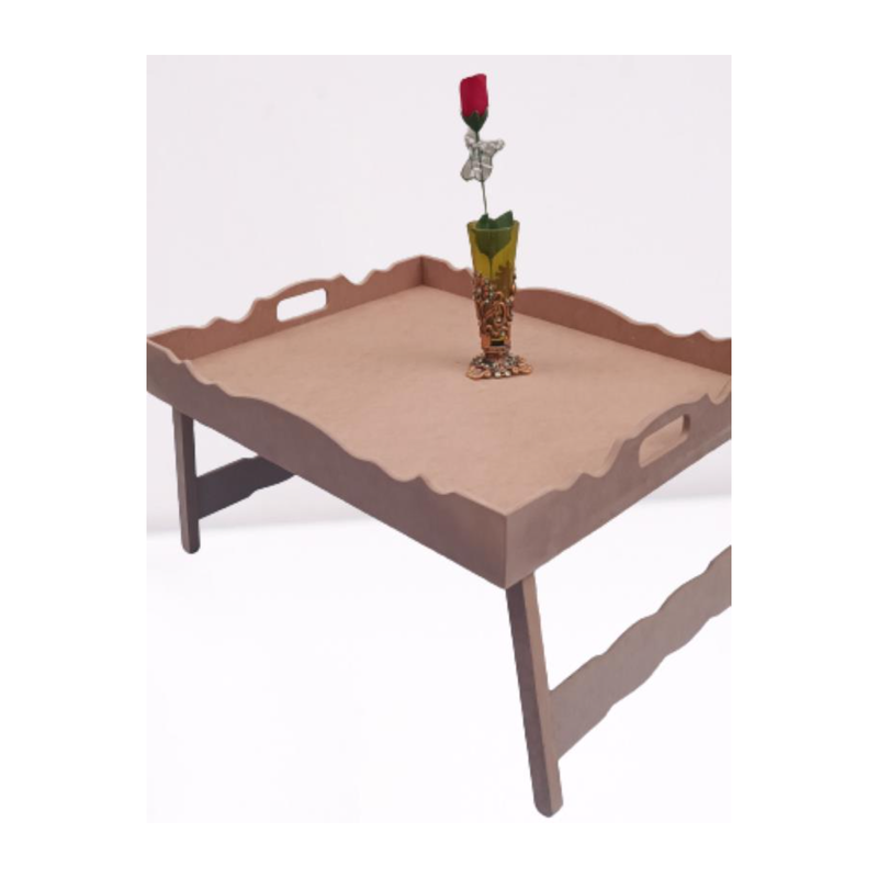 Bengi Ticaret Hobi ERDL 90049Ham Ahşap MDF Dekoratif Tepsi