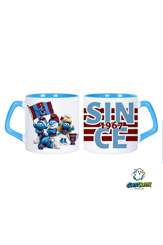 Ghostbastır Design Trabzonspor Şirinler Kupa Bardak - 1 Adet 0972